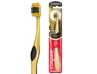 Colgate 360 Charcoal Gold Tandenborstel | Soft | 1 stuk