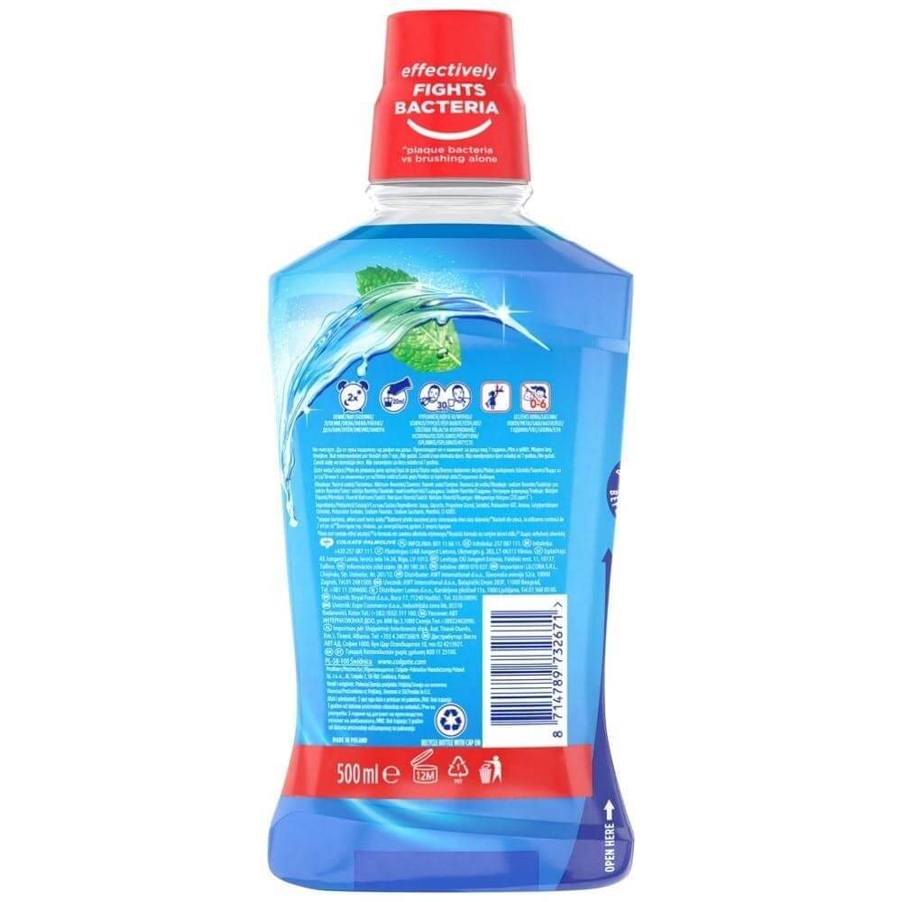 Colgate Triple Action Mondwater | 500 ml | Frisse Adem & Glazuurbescherming