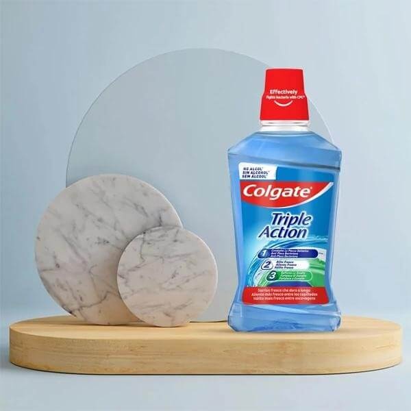 Colgate Triple Action Mondwater | 500 ml | Frisse Adem & Glazuurbescherming
