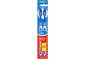 Colgate Extra Clean Tandenborstel | Medium | 2 stuks | Dagelijkse Reiniging