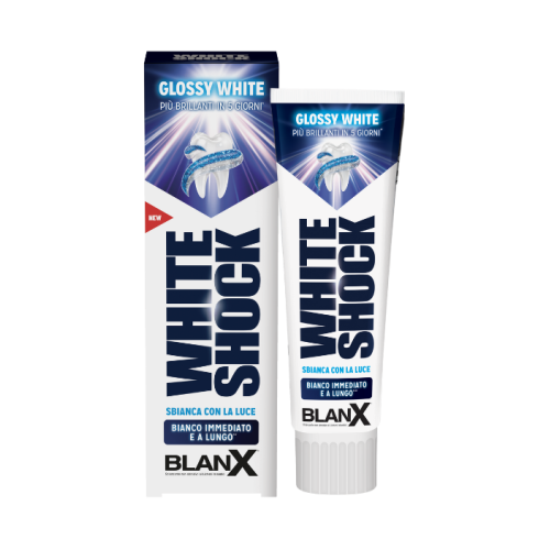 BlanX White Shock Glossy White Tandpasta | 75 ml | Intensieve Whitening