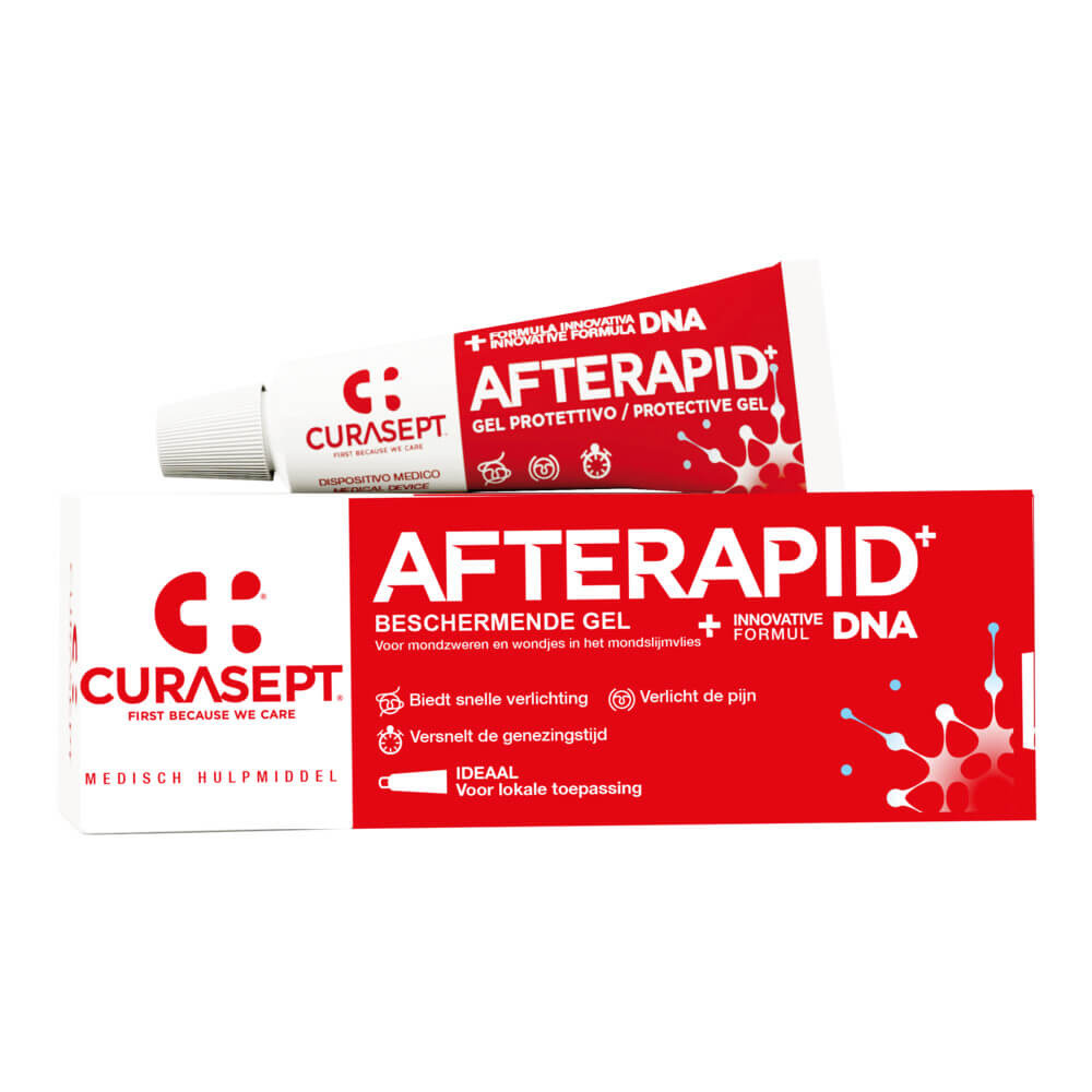 Curasept AfteRapid Beschermende Gel – 10 ml – Bij Aften & Mondzweertjes