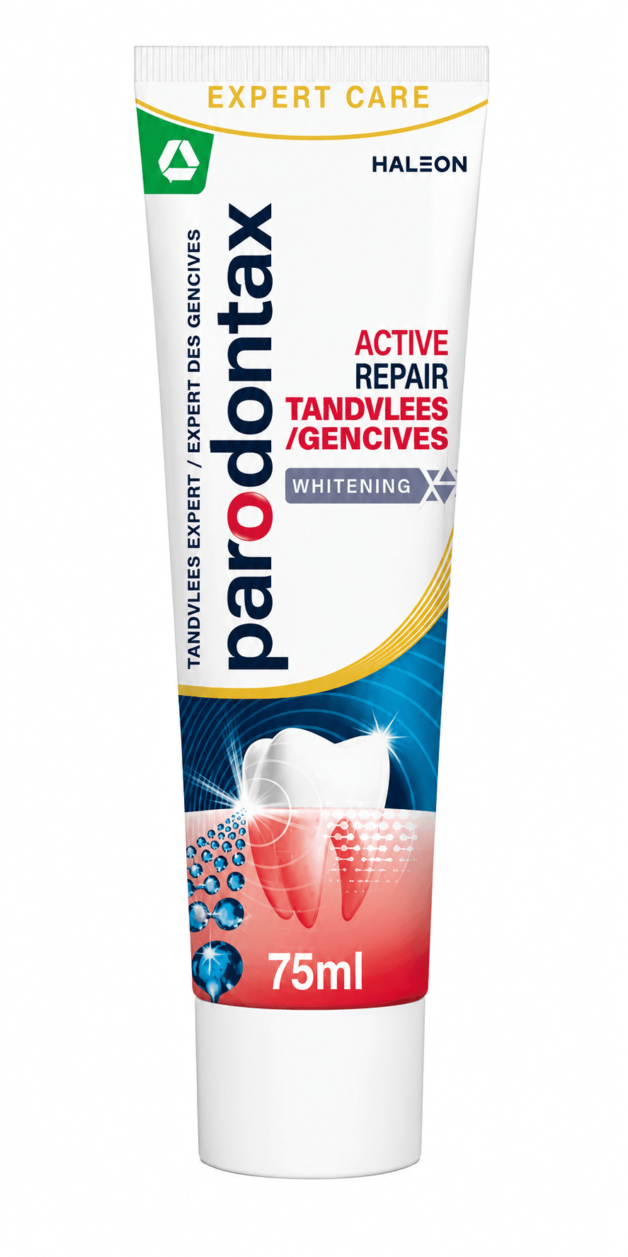Parodontax Active Repair Whitening Tandpasta – 75 ml – Gezond Tandvlees & Wittere Tanden