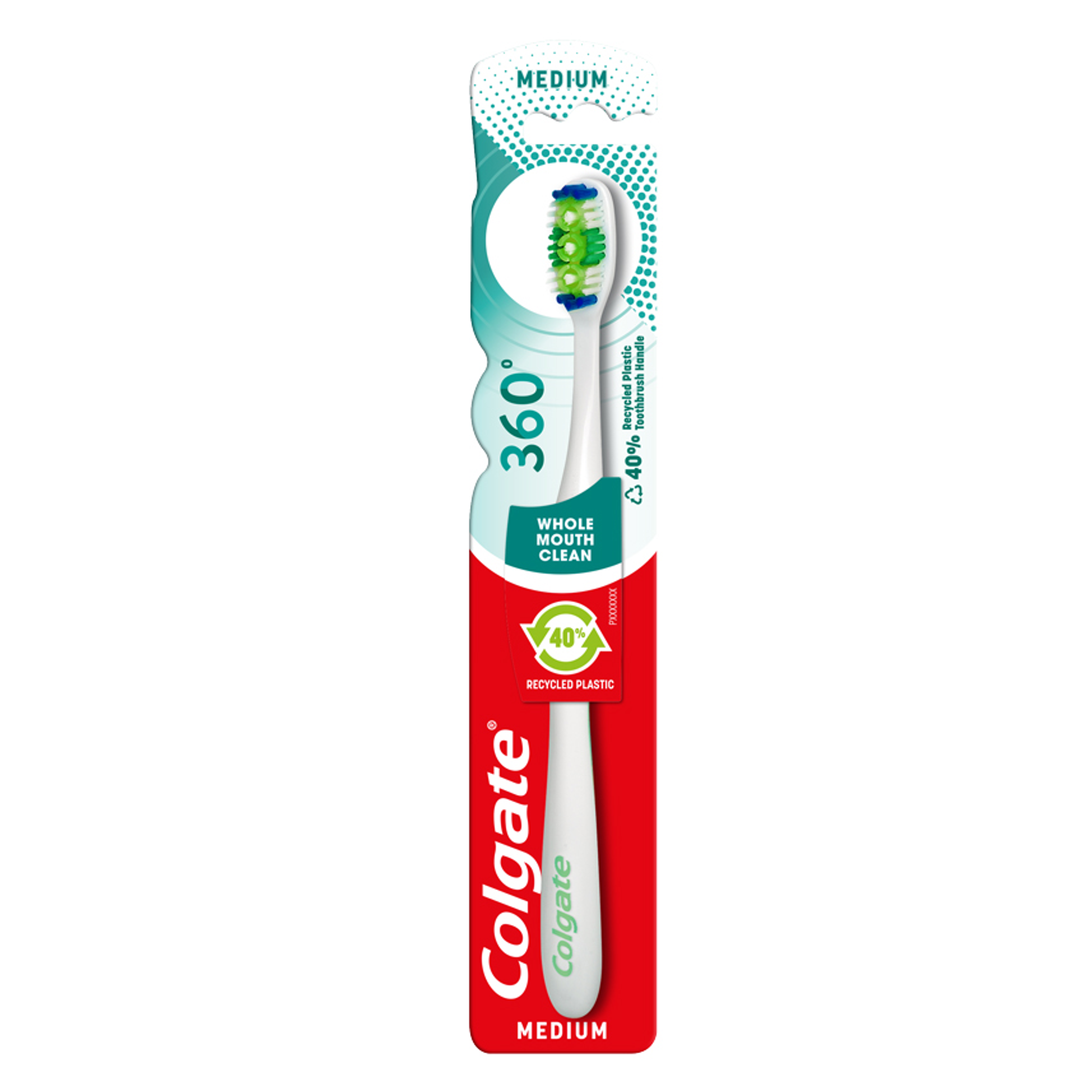 Colgate 360 Whole Mouth Clean Tandenborstel | Medium | 1 stuk