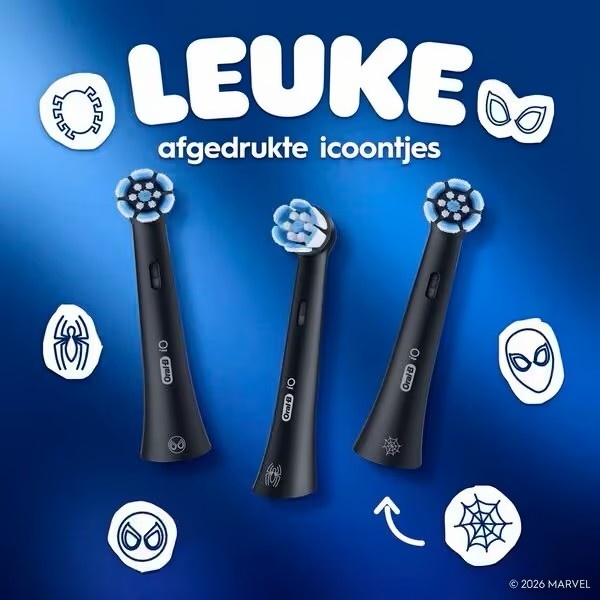 Oral-B iO Kids Marvel Spider-Man Opzetborstels | 4 stuks | 6+ Jaar