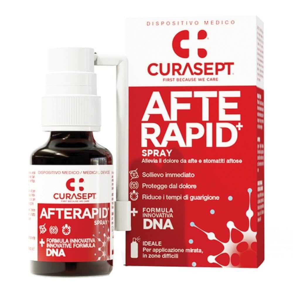 Curasept AfteRapid Beschermende Spray – 15 ml – Bij Aften & Mondzweertjes