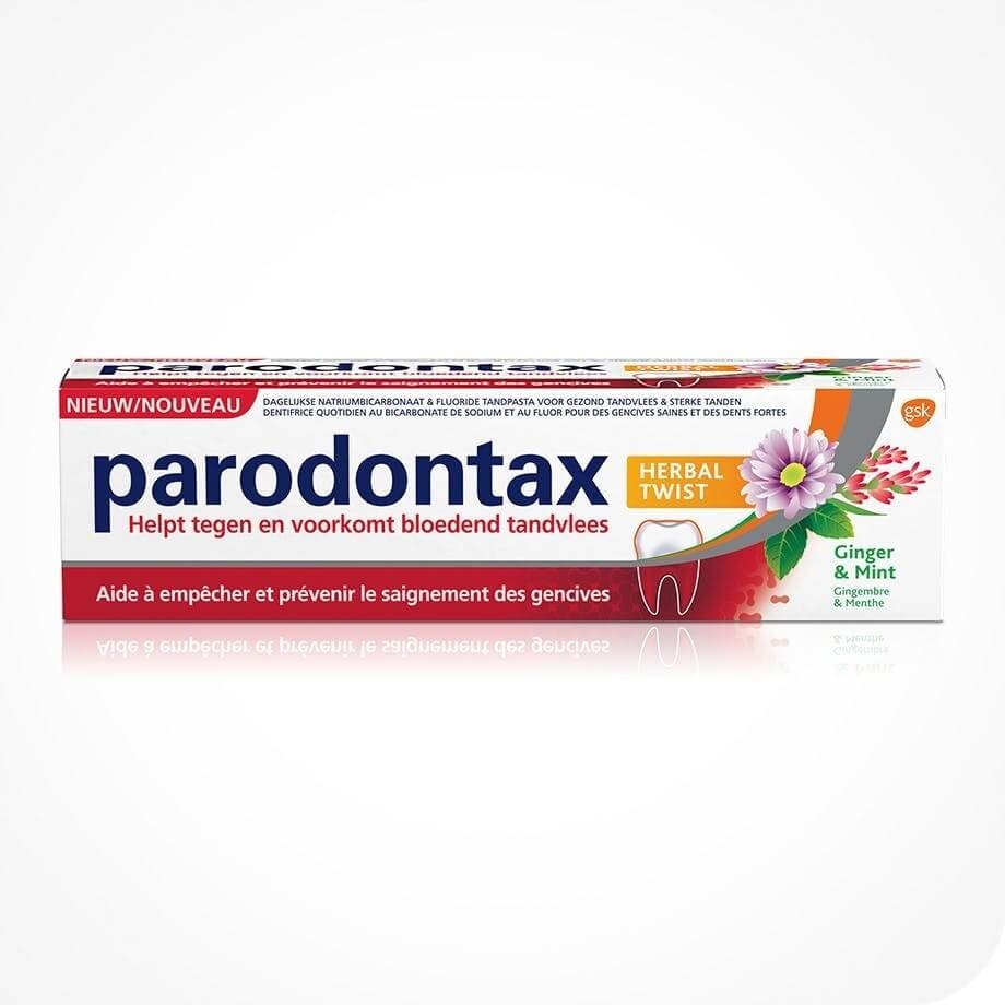 Parodontax Herbal Twist Tandpasta | 75 ml | Gezond Tandvlees & Frisse Adem