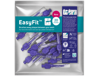 TePe EasyFit Interdentale Ragers M/L Paars | 3,5 mm | 8 mm | 20 stuks