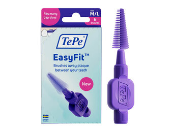 TePe EasyFit Interdentale Ragers Maat M/L Paars | 3,5 mm | 8 mm | 6 stuks