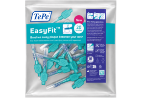 TePe EasyFit Interdentale Ragers Maat S/M Blauw (Turquoise) | 2,5 mm | 6 mm | 20 stuks