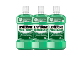Listerine Fresh Burst Mondwater | 3 x 500 ml | Tegen Tandplak
