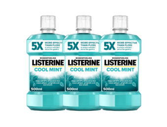 Listerine Cool Mint Mondwater | 3 x 500 ml | Intense Frisheid