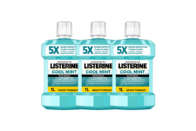 Listerine Cool Mint Mild Mondwater | 3 x 1000 ml | Milde Frisheid