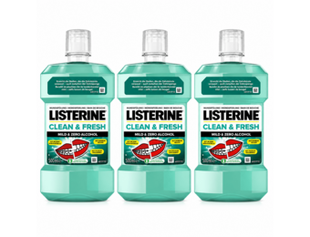 Listerine Clean & Fresh Mondwater | 3 x 500 ml | Frisse Adem
