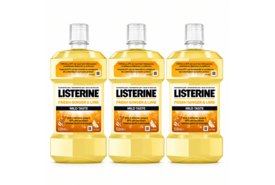 Listerine Fresh Ginger & Lime Mild Mondwater | 3 x 500 ml | Milde Frisse Adem