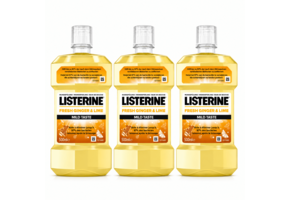 Listerine Fresh Ginger & Lime Mild Mondwater | 3 x 500 ml | Milde Frisse Adem