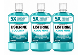 Listerine Cool Mint Mondwater | 3 x 500 ml | Intense Frisheid