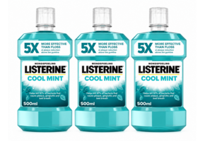 Listerine Cool Mint Mondwater | 3 x 500 ml | Intense Frisheid