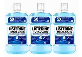 Listerine Total Care Mondwater | 3 x 500 ml  | Bescherming Tegen Tandsteen