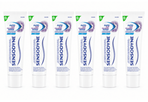 Sensodyne Rapid Relief Mint Tandpasta | 6 x 75 ml |  Gevoelige Tanden & Snelle Verlichting