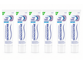 Sensodyne Rapid Relief Mint Tandpasta | 6 x 75 ml |  Gevoelige Tanden & Snelle Verlichting