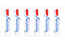 Sensodyne Anti-Caries Tandpasta | 6 x 75 ml | Gevoelige Tanden & Bescherming tegen Gaatjes