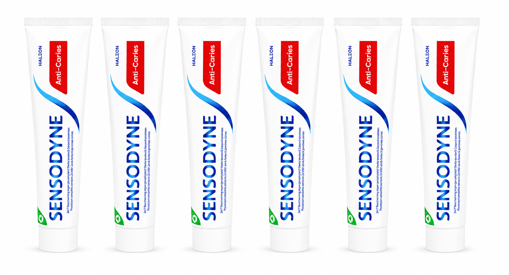 Sensodyne Anti-Caries Tandpasta | 6 x 75 ml | Gevoelige Tanden & Bescherming tegen Gaatjes