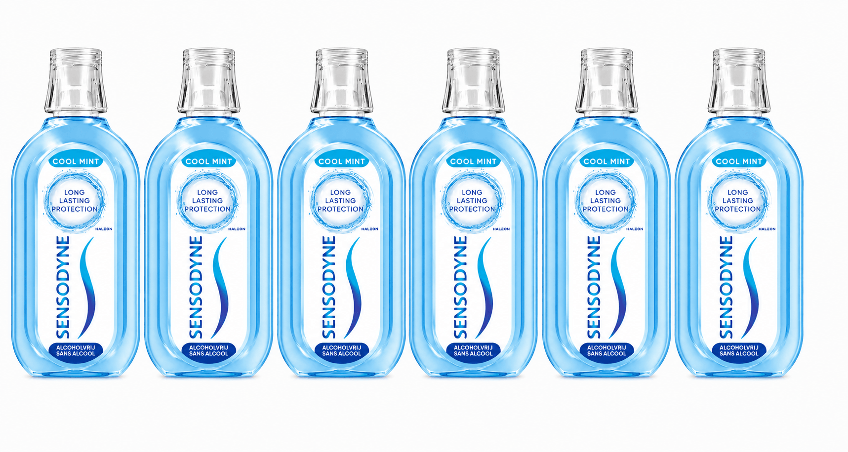 Sensodyne Cool Mint Mondwater | 6 x 500 ml | Gevoelige Tanden
