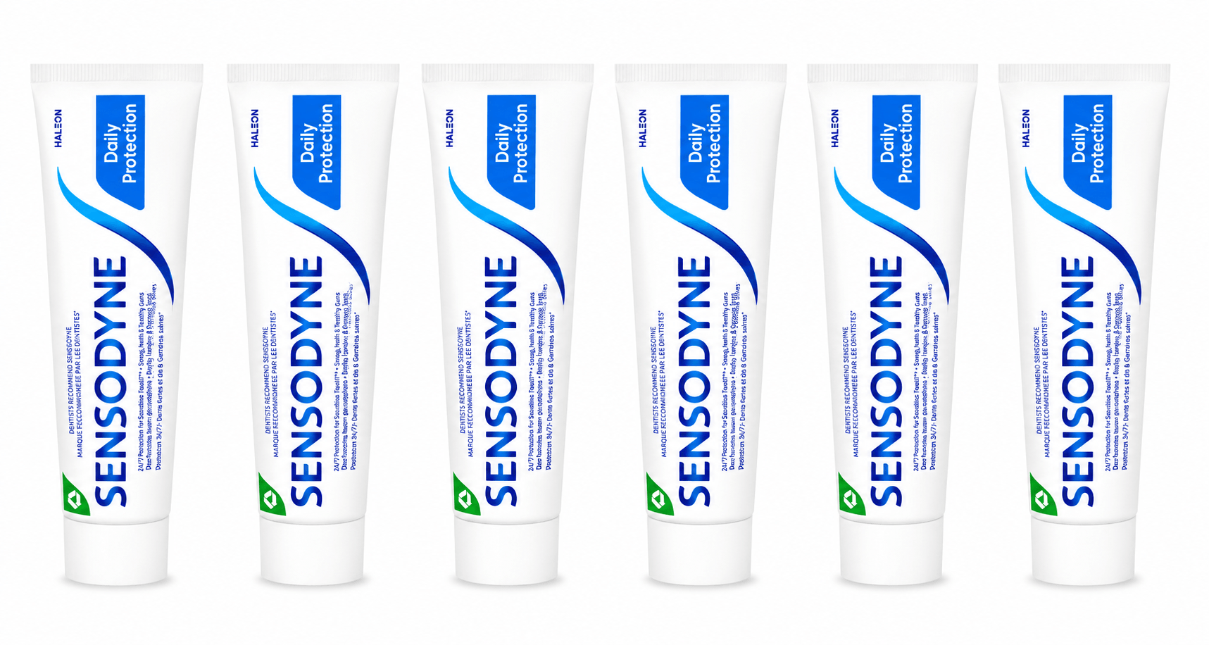 Sensodyne Daily Protection Tandpasta | 6 x 75 ml | Gevoelige Tanden & Dagelijkse Bescherming