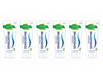 Sensodyne Fresh Mint Tandpasta | 6 x 75 ml | Gevoelige Tanden & Frisse Adem