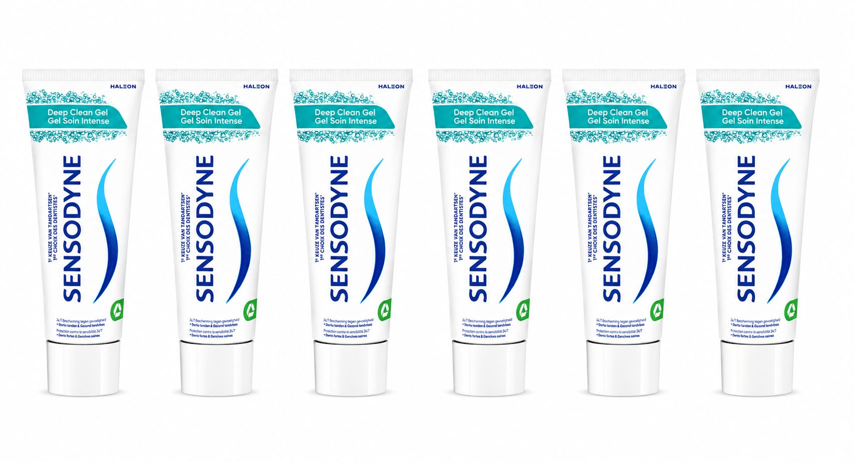 Sensodyne Deep Clean Gel Tandpasta | 6 x 75 ml | Gevoelige Tanden & Diepe Reiniging