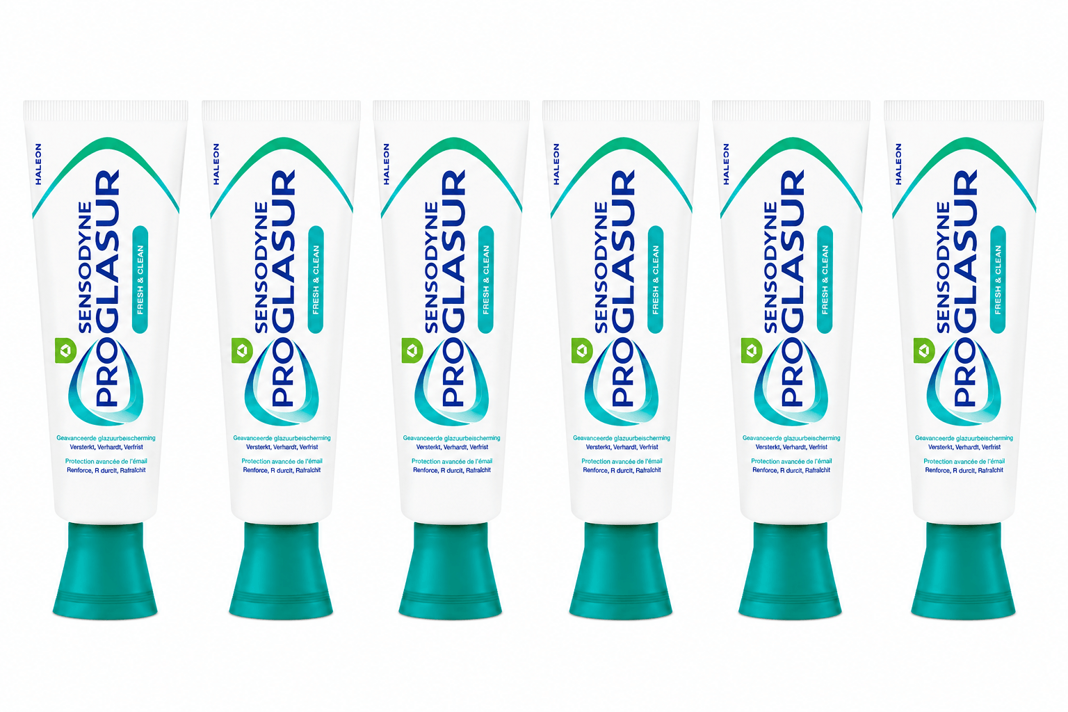 Sensodyne ProGlasur Fresh & Clean Tandpasta | 6 x 75 ml | Glazuurbescherming & Frisse Adem