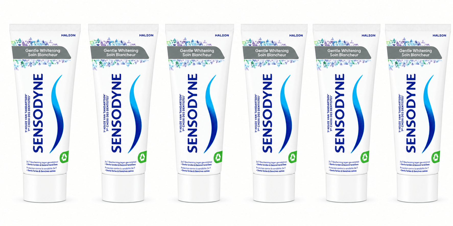 Sensodyne Gentle Whitening Tandpasta | 6 x 75 ml | Gevoelige Tanden & Milde Whitening