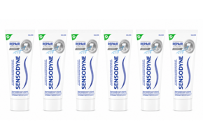 Sensodyne Repair & Protect Whitening Tandpasta | 6 x 75 ml | Gevoelige Tanden & Wittere Tanden