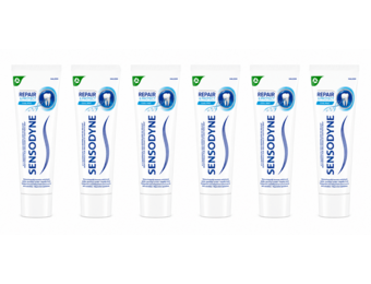 Sensodyne Repair & Protect Tandpasta | Cool Mint | 6 x 75 ml | Gevoelige Tanden & Frisse Adem