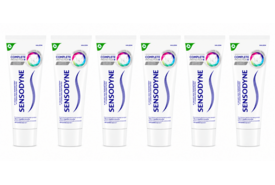Sensodyne Complete Protection+ Advanced Whitening Tandpasta | 6 x 75 ml | Wittere Tanden & Complete Bescherming