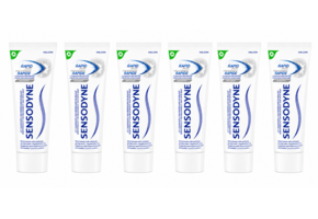 Sensodyne Rapid Relief Whitening Tandpasta | 6 x 75 ml | Snelle Verlichting & Wittere Tanden