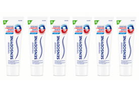 Sensodyne Gevoeligheid & Tandvlees Caring Mint Tandpasta | 6 x 75 ml | Gevoelige Tanden & Gezond Tandvlees
