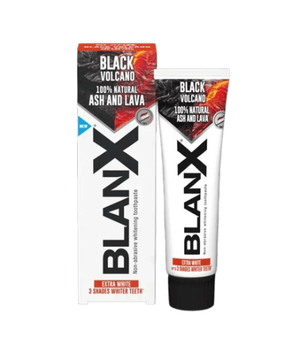 BlanX Black Volcano Tandpasta | 75 ml | Whitening met Vulkaanas & Actieve Houtskool