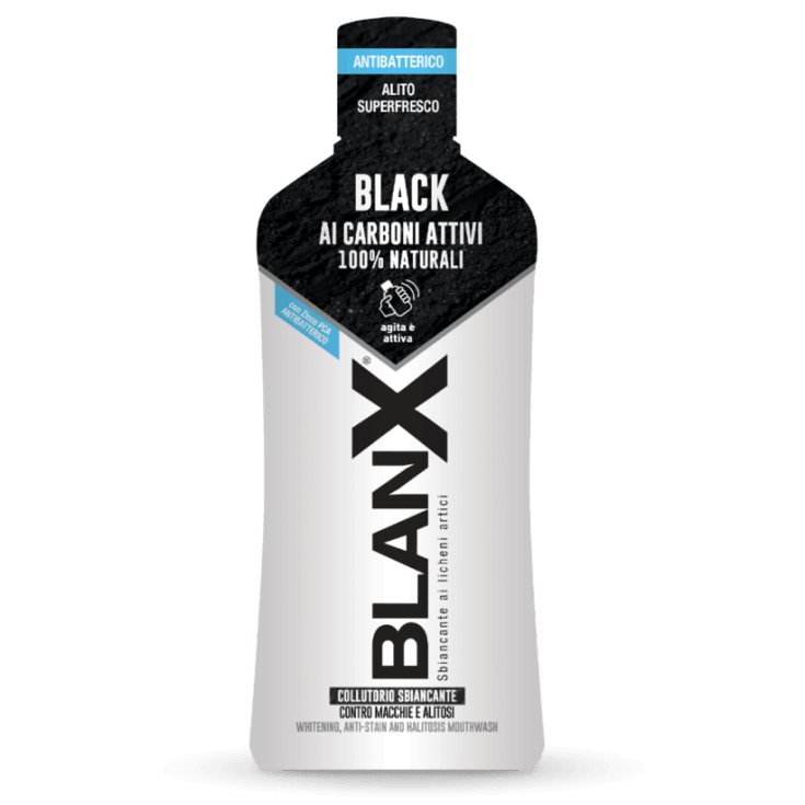 BlanX Black Mondwater | 500 ml | Actieve Houtskool & Frisse Adem