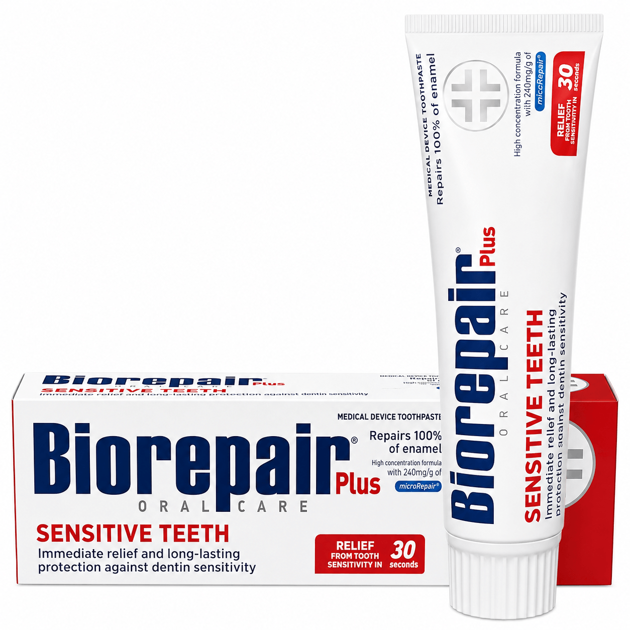 Biorepair Plus Sensitive Teeth Tandpasta | 75 ml | Gevoelige Tanden