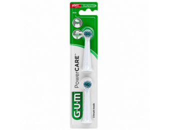 GUM PowerCare Opzetborstels | 2 Stuks | Soft