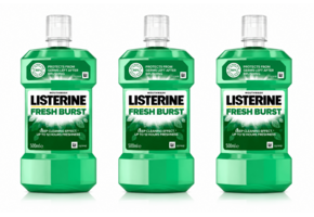 Listerine Fresh Burst Mondwater | 3 x 500 ml | Tegen Tandplak
