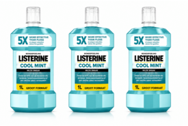 Listerine Cool Mint Mild Mondwater | 3 x 1000 ml | Milde Frisheid