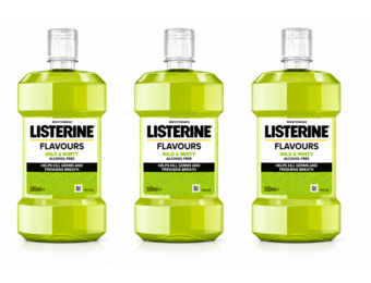 Listerine Mild & Minty Mondwater | 3 x 500 ml | Milde Frisse Adem