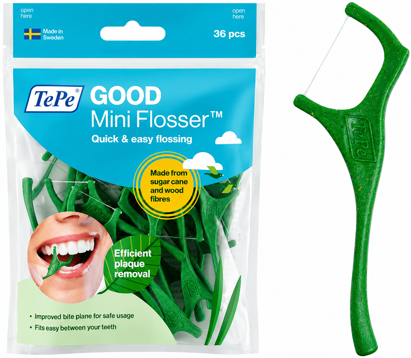 TePe GOOD Mini Flosser | 36 stuks | Flossers voor Tussen de Tanden