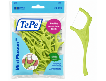 TePe Mini Flosser | 36 stuks | Flossers voor Tussen de Tanden