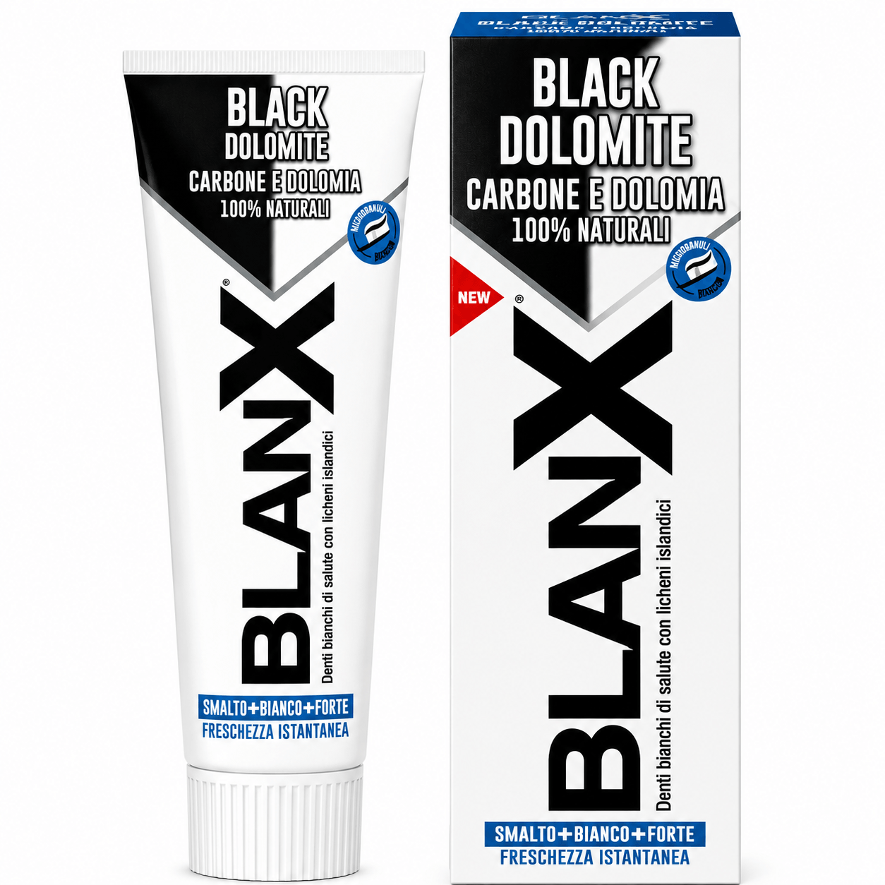 BlanX Black Dolomite Tandpasta | 75 ml | Whitening met Dolomiet & Actieve Houtskool
