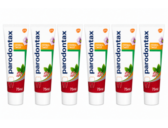 Parodontax Herbal Twist Tandpasta | 6 x 75 ml | Gezond Tandvlees & Frisse Adem