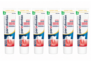 Parodontax Active Repair Whitening Tandpasta | 6 x 75 ml | Gezond Tandvlees & Wittere Tanden